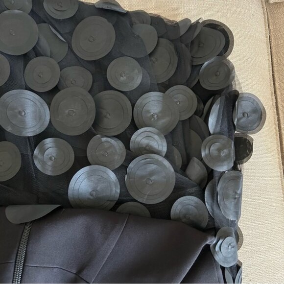 BEST Bronx and Banco Harper Strapless Maxi Dress Gown - Black Cocktail Medium - Picture 3 of 10